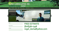 Desktop Screenshot of dumalandscaping.com